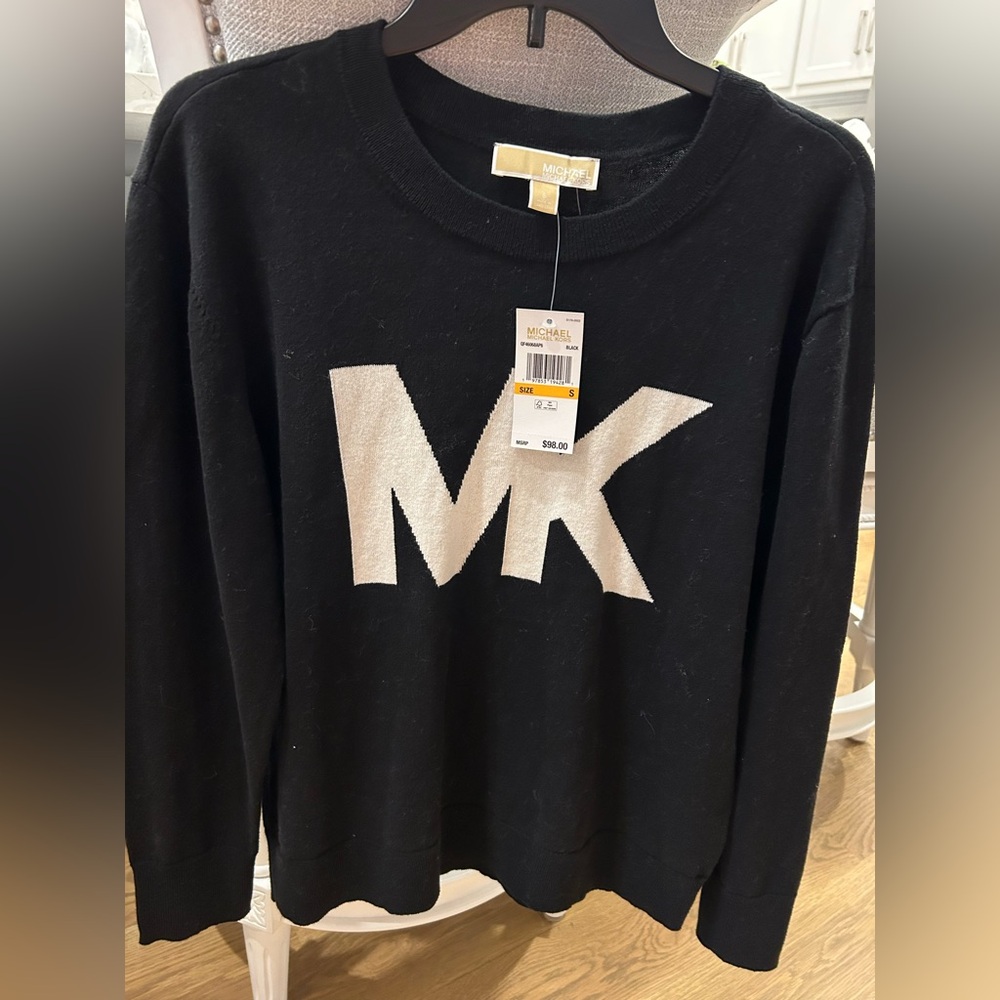 Womens Michael Kors black Lightweight sweater size small New with tags